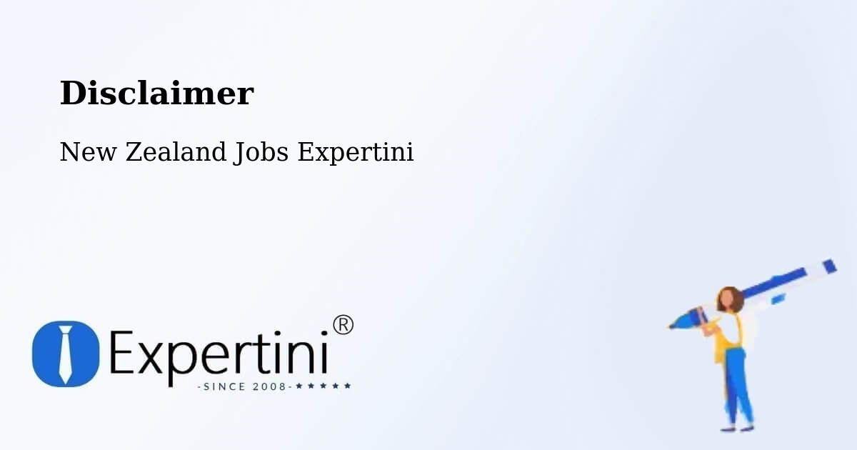Disclaimer – Blenheim - New Zealand Jobs Expertini